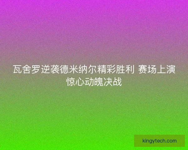 瓦舍罗逆袭德米纳尔精彩胜利 赛场上演惊心动魄决战